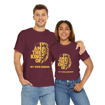 Lion Print Cotton T-Shirt – Fierce Graphic Tee, Casual Everyday Wear, Animal Lover Gift - Wolf Aura Co