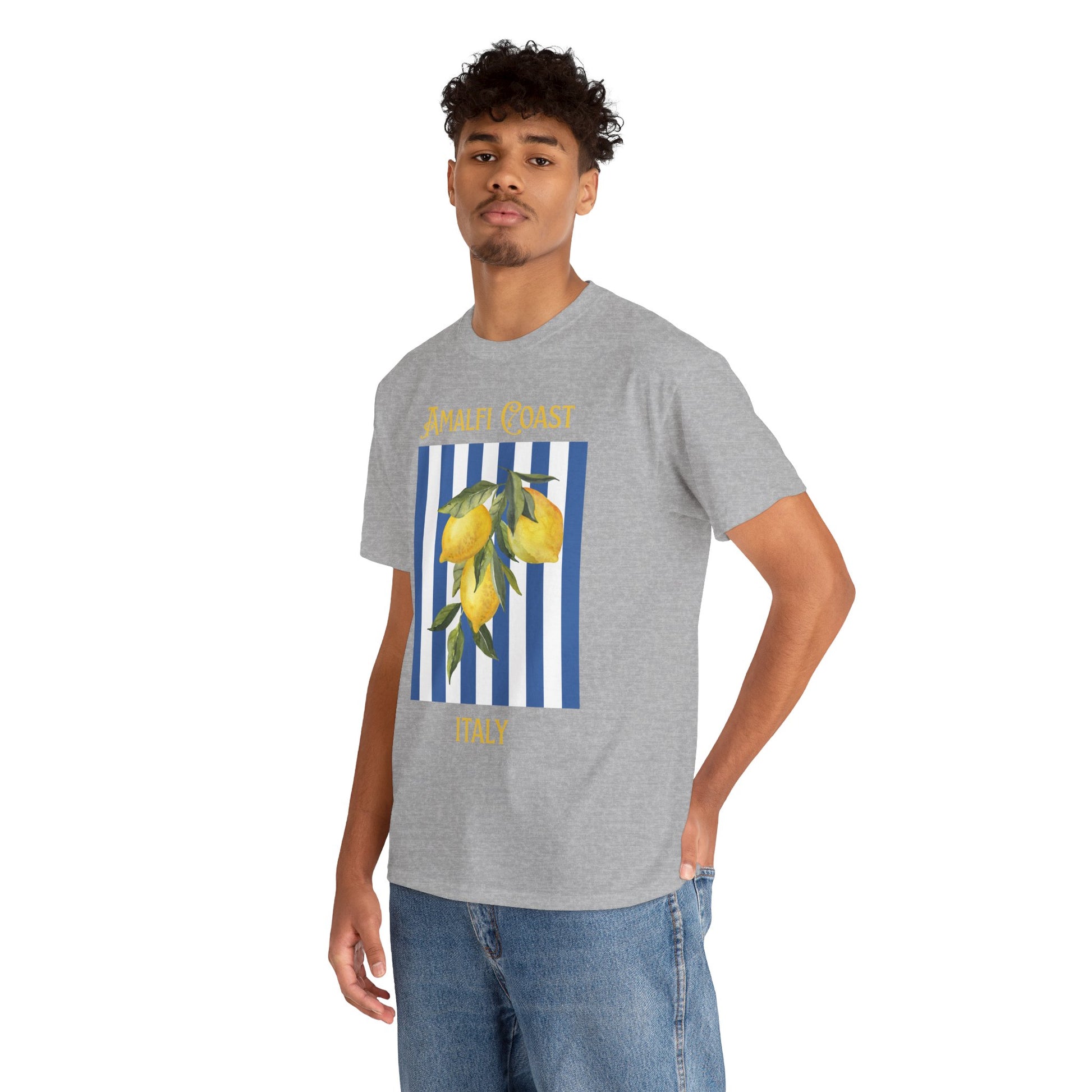 Unisex Amalfi Coast T-Shirt – Casual Coastal Graphic Tee - Wolf Aura Co