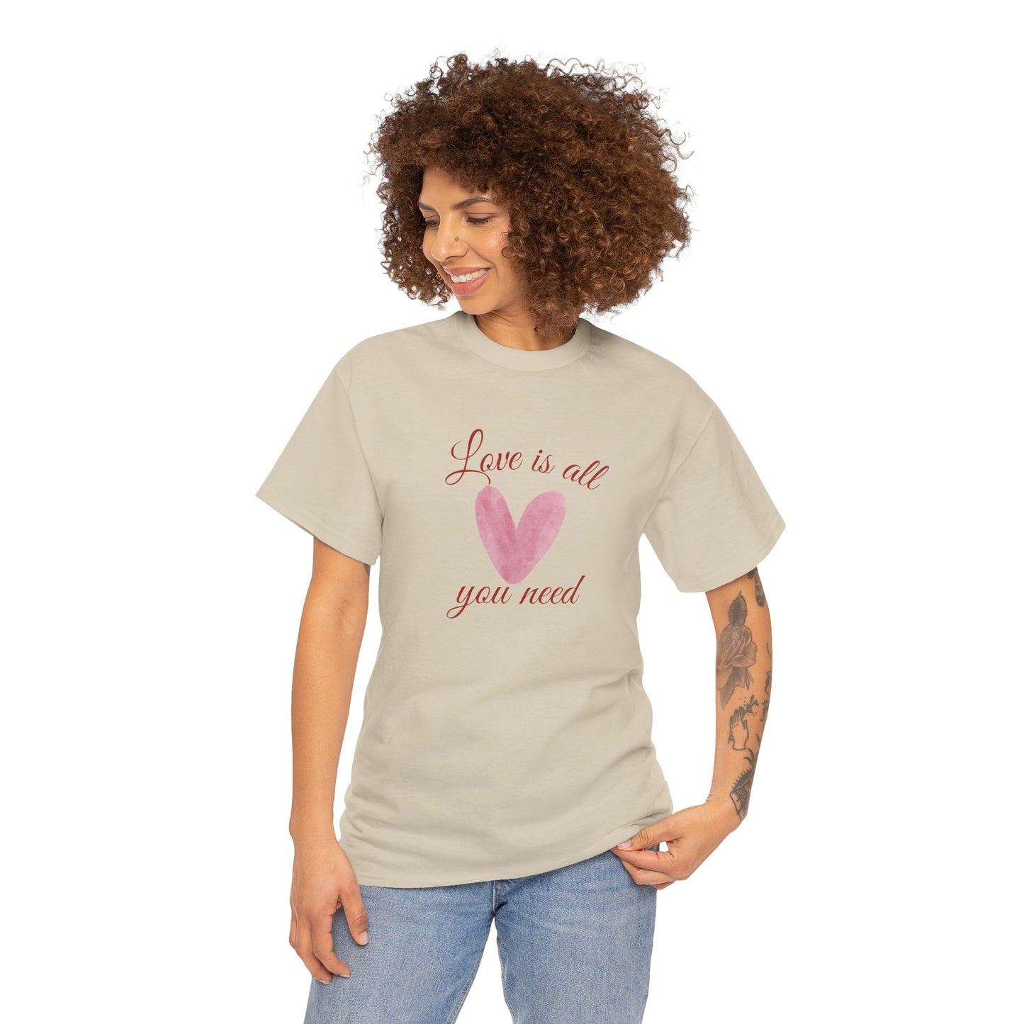 Love Is All You Need Heart Tee — Romantic Valentine’s Day T-Shirt
