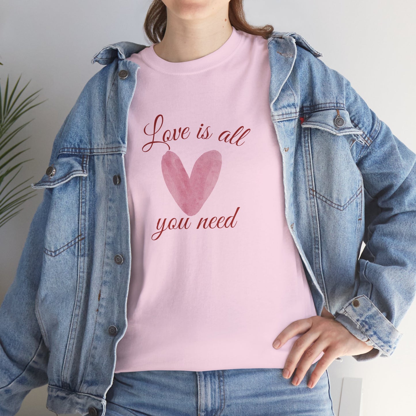 Love Is All You Need Heart Tee — Romantic Valentine’s Day T-Shirt