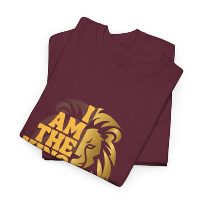 Lion Print Cotton T-Shirt – Fierce Graphic Tee, Casual Everyday Wear, Animal Lover Gift - Wolf Aura Co