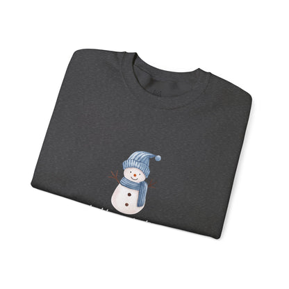 Let It Snow Sweatshirt – Cozy Winter Snowman Crewneck | Soft Cotton-Poly Winter Sweater