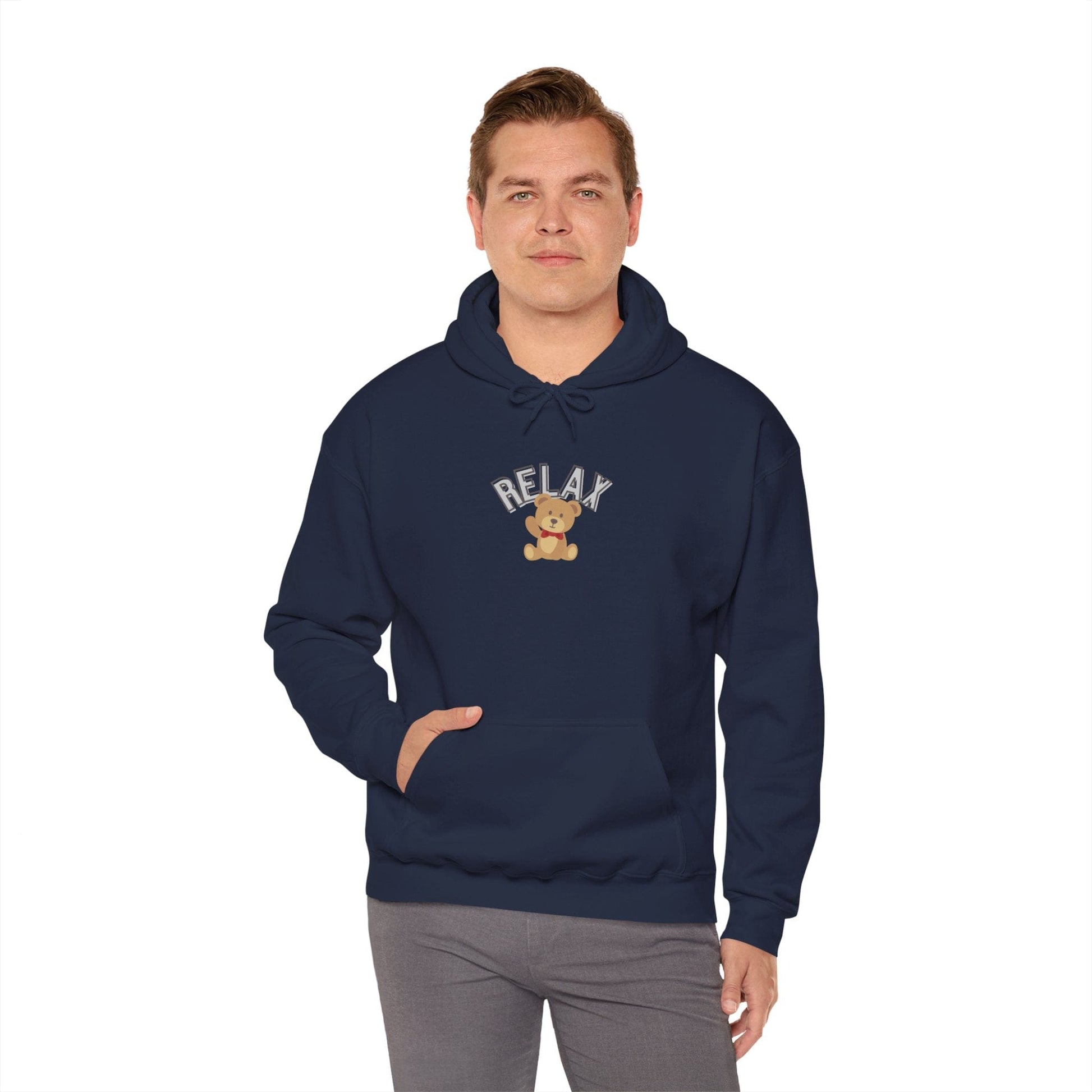 Teddy Bear Graphic Hoodie – Relaxation Sweatshirt for Men & Women - Wolf Aura Co