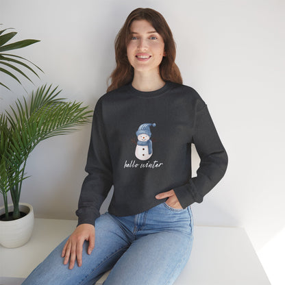 Let It Snow Sweatshirt – Cozy Winter Snowman Crewneck | Soft Cotton-Poly Winter Sweater