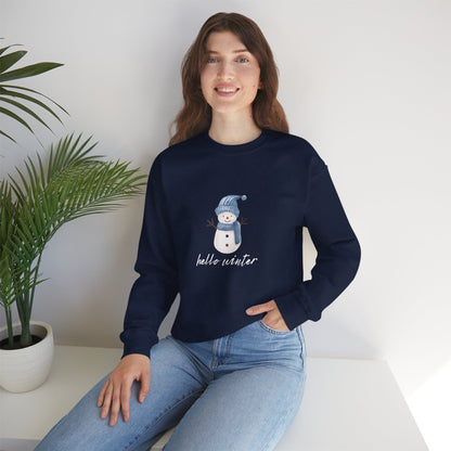 Let It Snow Sweatshirt – Cozy Winter Snowman Crewneck | Soft Cotton-Poly Winter Sweater