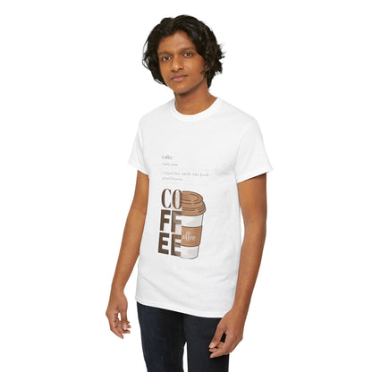 Fresh Brew Vibes Cotton T-Shirt – Casual Coffee Lovers Graphic Tee, Everyday Comfort, Barista Gift - Wolf Aura Co