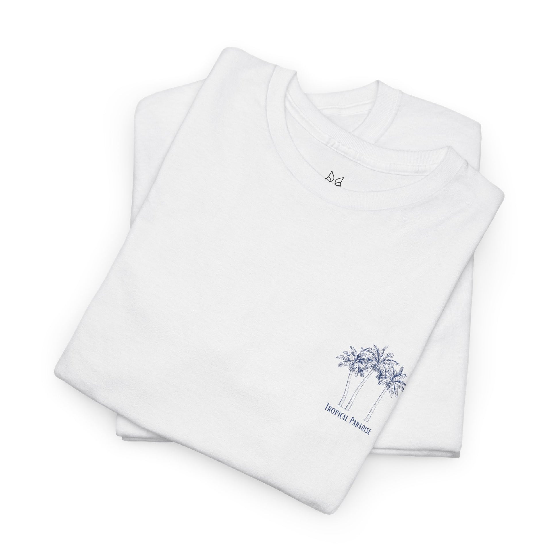 Palm Tree Print Cotton T-Shirt – Casual Summer Tee, Beachwear, Tropical Graphic Shirt, Everyday Comfort - Wolf Aura Co