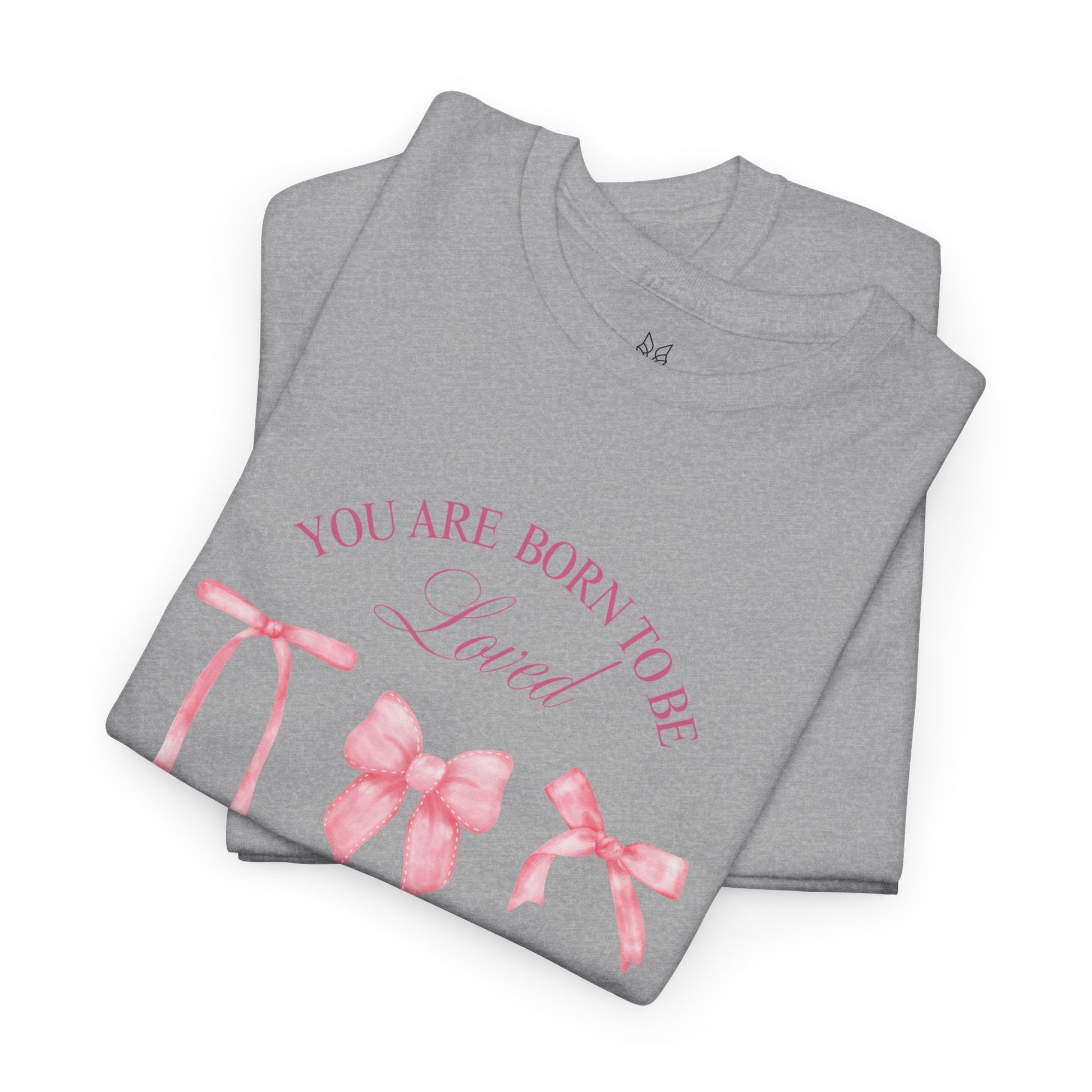 Cute Bow Cotton T-Shirt – Casual Graphic Tee, Everyday Comfort, Gift for Her - Wolf Aura Co