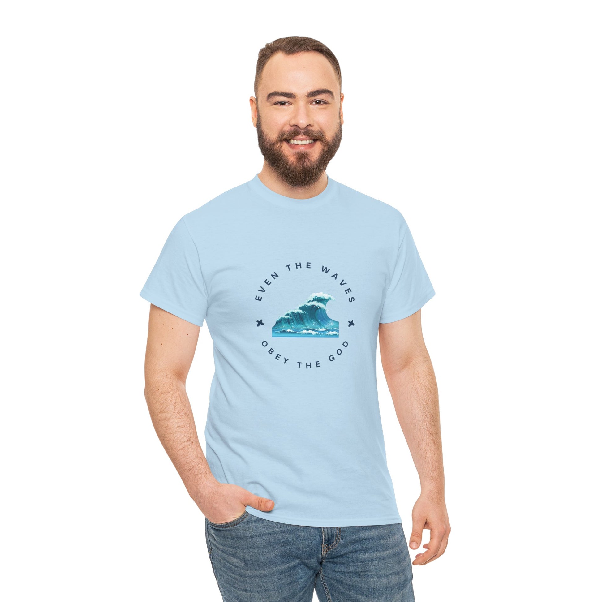 Wave Unisex Tee – Casual Cotton T-Shirt for Everyday Comfort - Wolf Aura Co