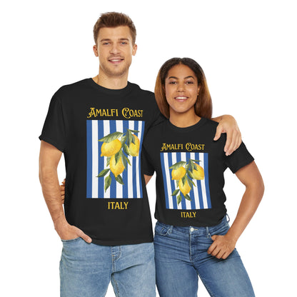 Unisex Amalfi Coast T-Shirt – Casual Coastal Graphic Tee - Wolf Aura Co