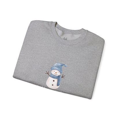 Let It Snow Sweatshirt – Cozy Winter Snowman Crewneck | Soft Cotton-Poly Winter Sweater
