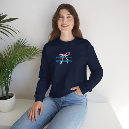 Very Demure, Very Mindful Print Sweatshirt – Cozy & Chic - Wolf Aura Co