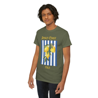 Unisex Amalfi Coast T-Shirt – Casual Coastal Graphic Tee - Wolf Aura Co