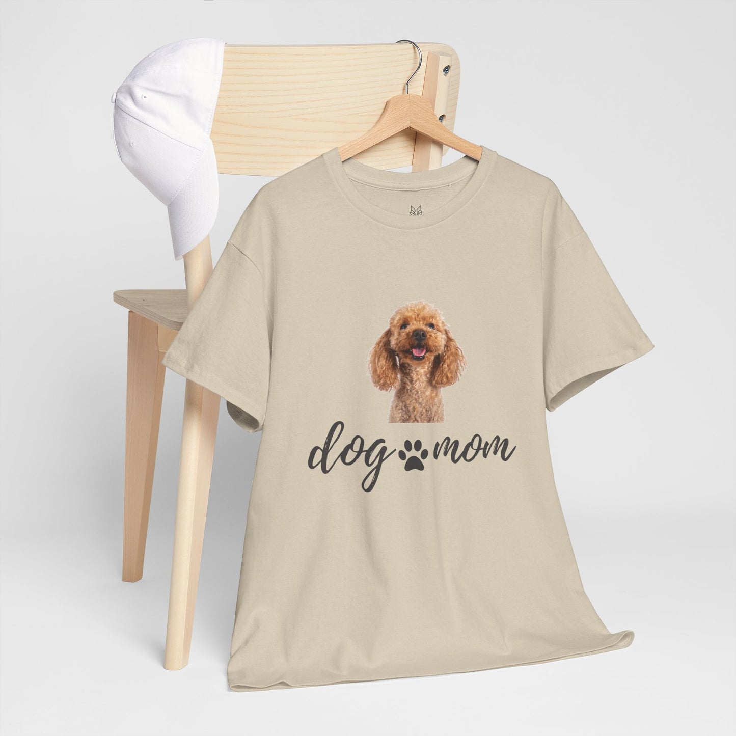 Dog Mom Cotton Tee – Casual &Comfy Gift for Pet Lovers | Wolf Aura