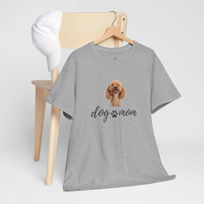 Dog Print Cotton T-Shirt – Cute Casual Tee for Dog Moms | Gift for Dog Lovers, Everyday Comfort, Pet Parent Apparel - Wolf Aura Co