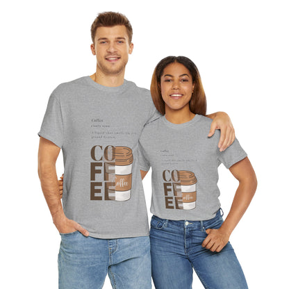 Fresh Brew Vibes Cotton T-Shirt – Casual Coffee Lovers Graphic Tee, Everyday Comfort, Barista Gift - Wolf Aura Co