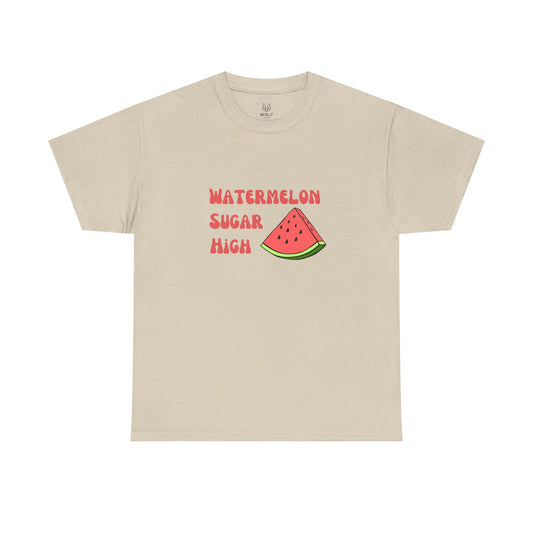 Watermelon Print Cotton T-Shirt