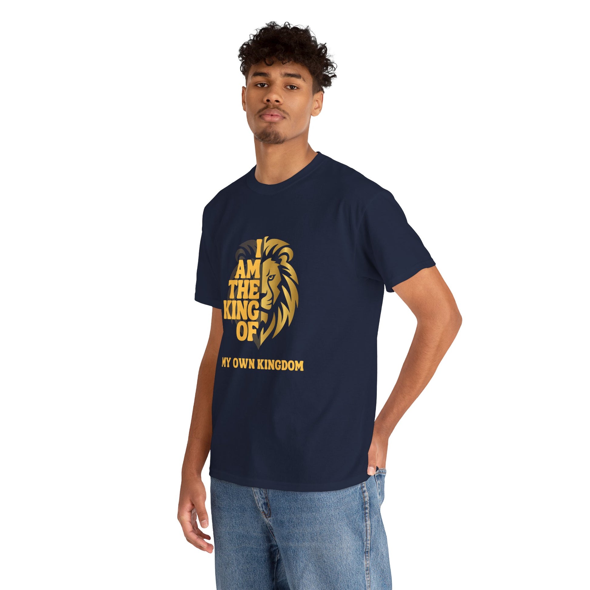Lion Print Cotton T-Shirt – Fierce Graphic Tee, Casual Everyday Wear, Animal Lover Gift - Wolf Aura Co
