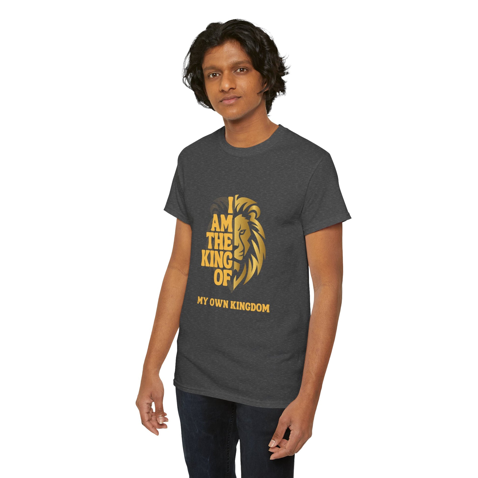 Lion Print Cotton T-Shirt – Fierce Graphic Tee, Casual Everyday Wear, Animal Lover Gift - Wolf Aura Co