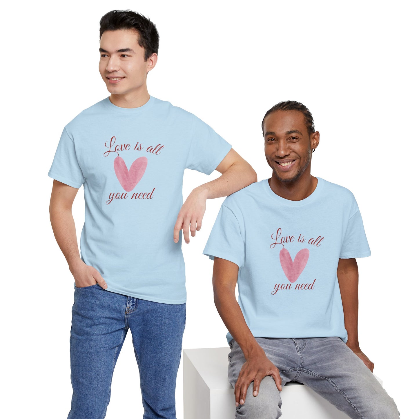 Love Is All You Need Heart Tee — Romantic Valentine’s Day T-Shirt