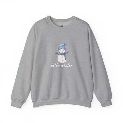 Let It Snow Sweatshirt – Cozy Winter Snowman Crewneck | Soft Cotton-Poly Winter Sweater