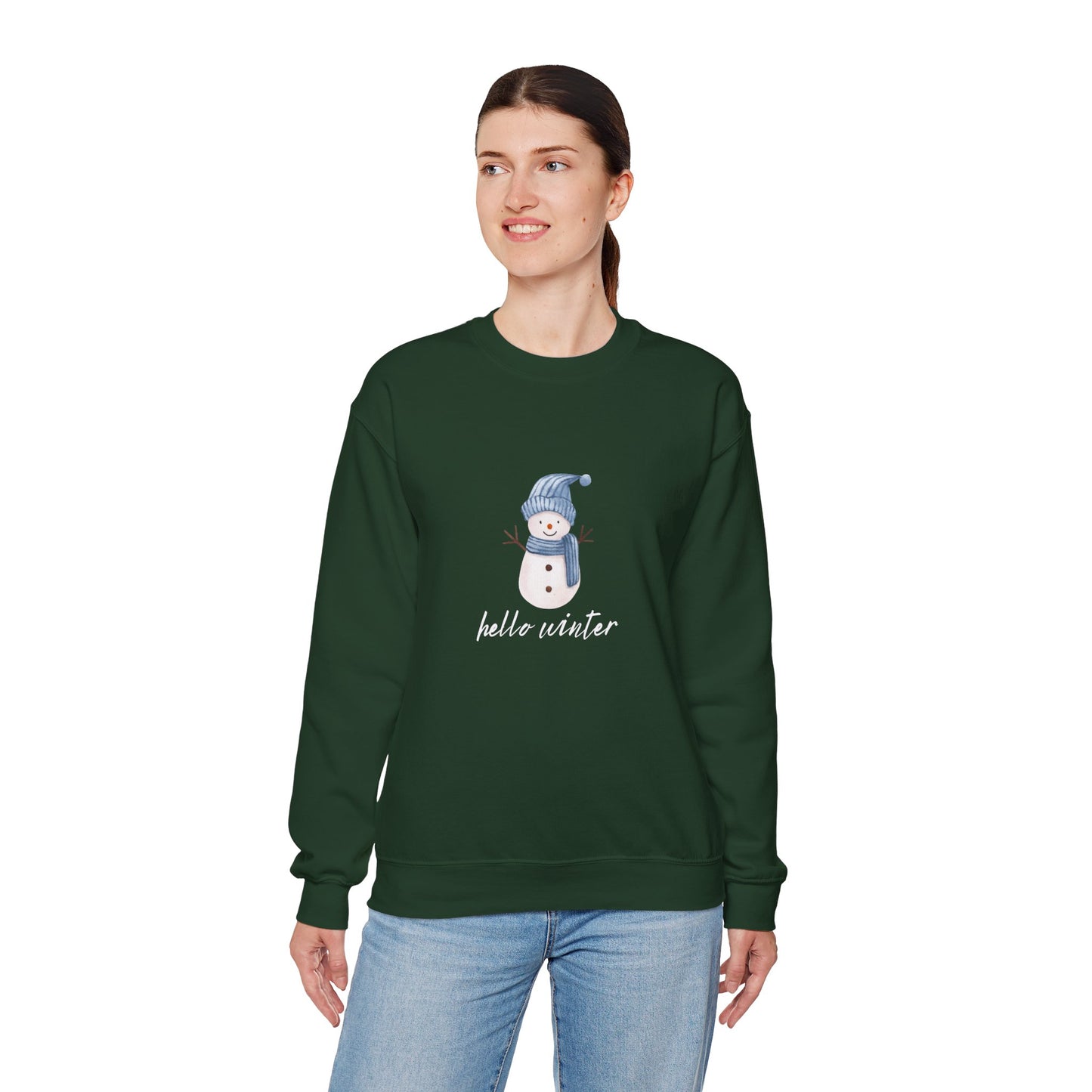 Let It Snow Sweatshirt – Cozy Winter Snowman Crewneck | Soft Cotton-Poly Winter Sweater