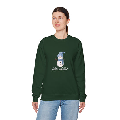 Let It Snow Sweatshirt – Cozy Winter Snowman Crewneck | Soft Cotton-Poly Winter Sweater