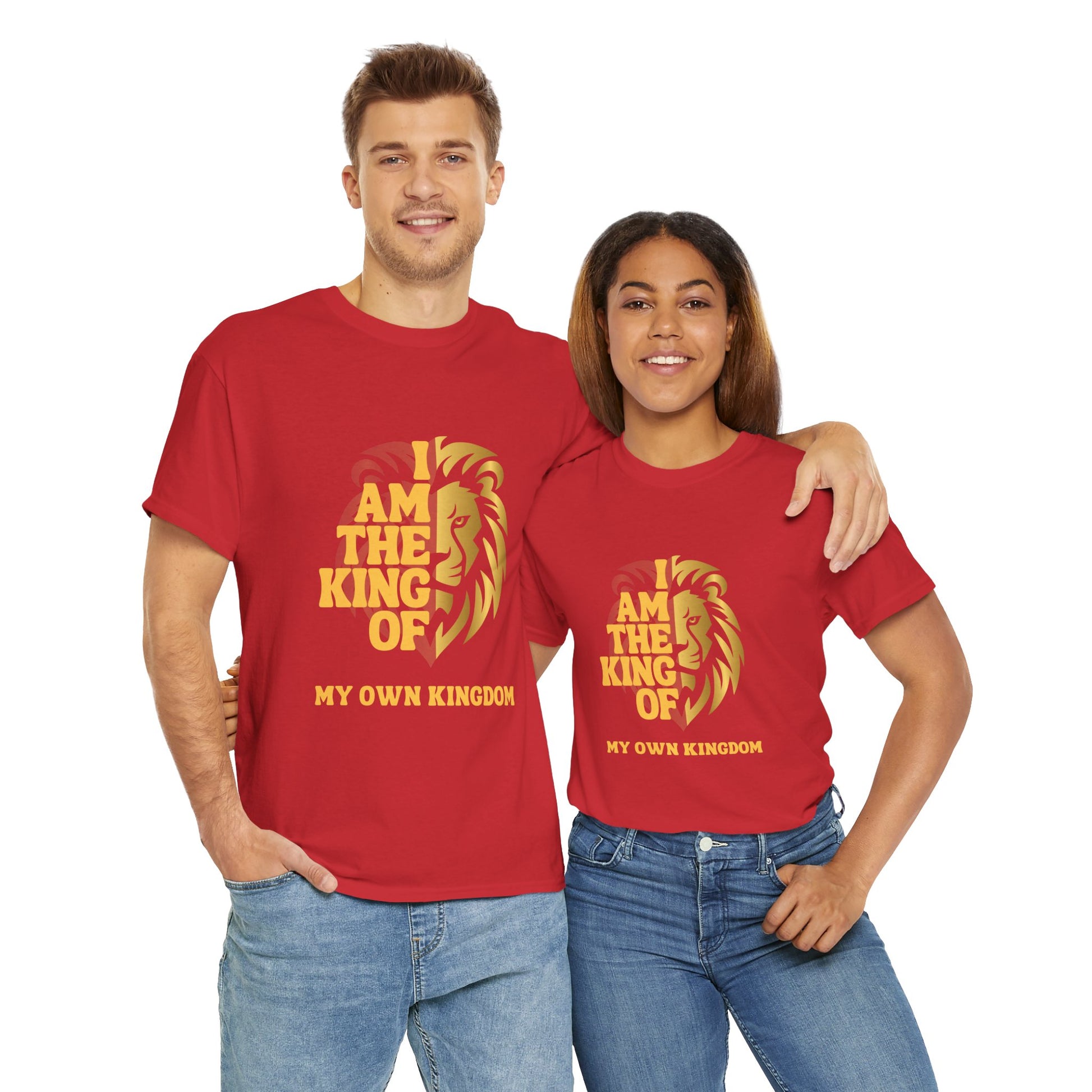Lion Print Cotton T-Shirt – Fierce Graphic Tee, Casual Everyday Wear, Animal Lover Gift - Wolf Aura Co
