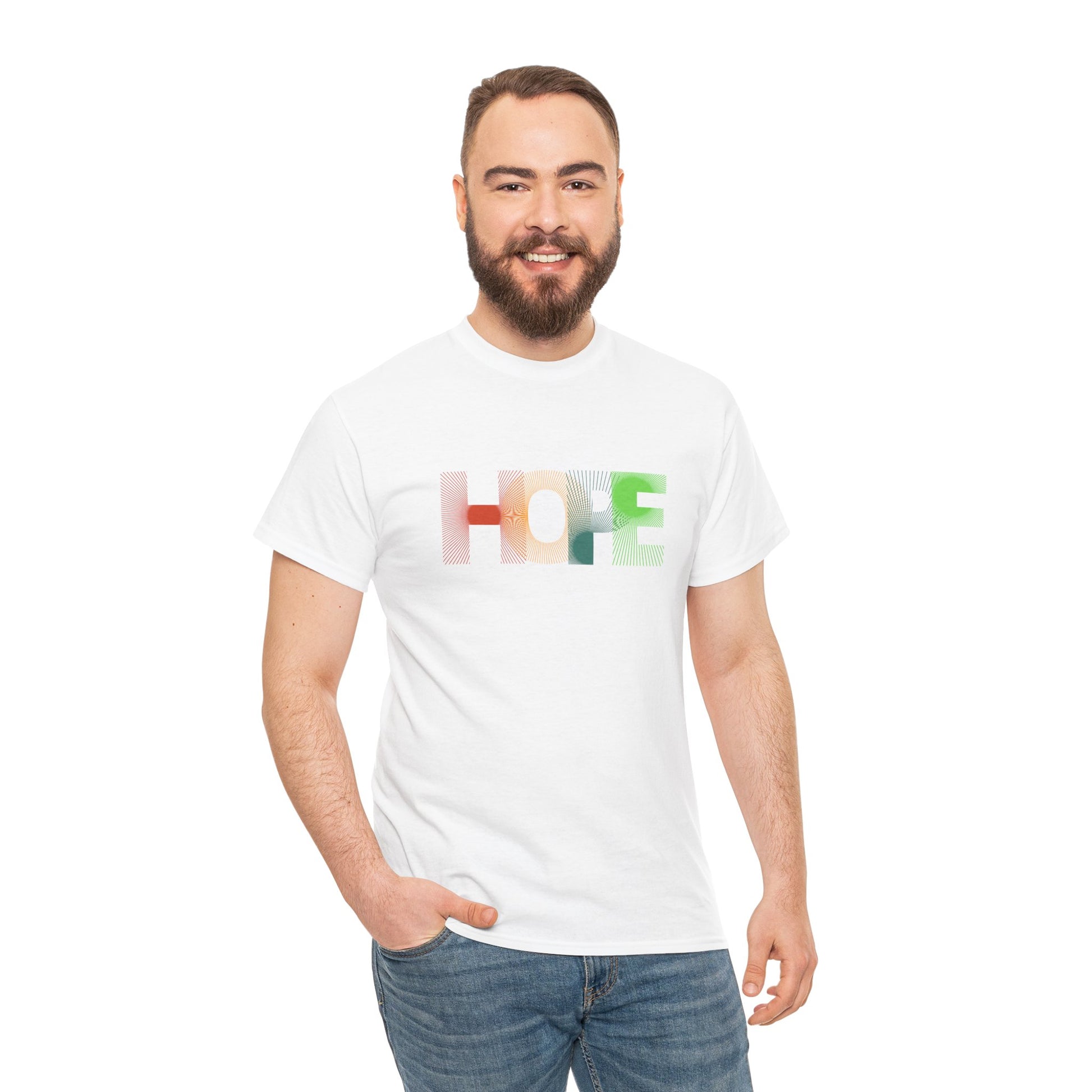 Unisex Hope Graphic Tee – Motivational Casual Wear - Wolf Aura Co