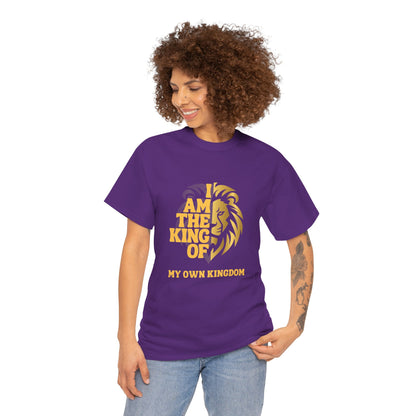 Lion Print Cotton T-Shirt – Fierce Graphic Tee, Casual Everyday Wear, Animal Lover Gift - Wolf Aura Co