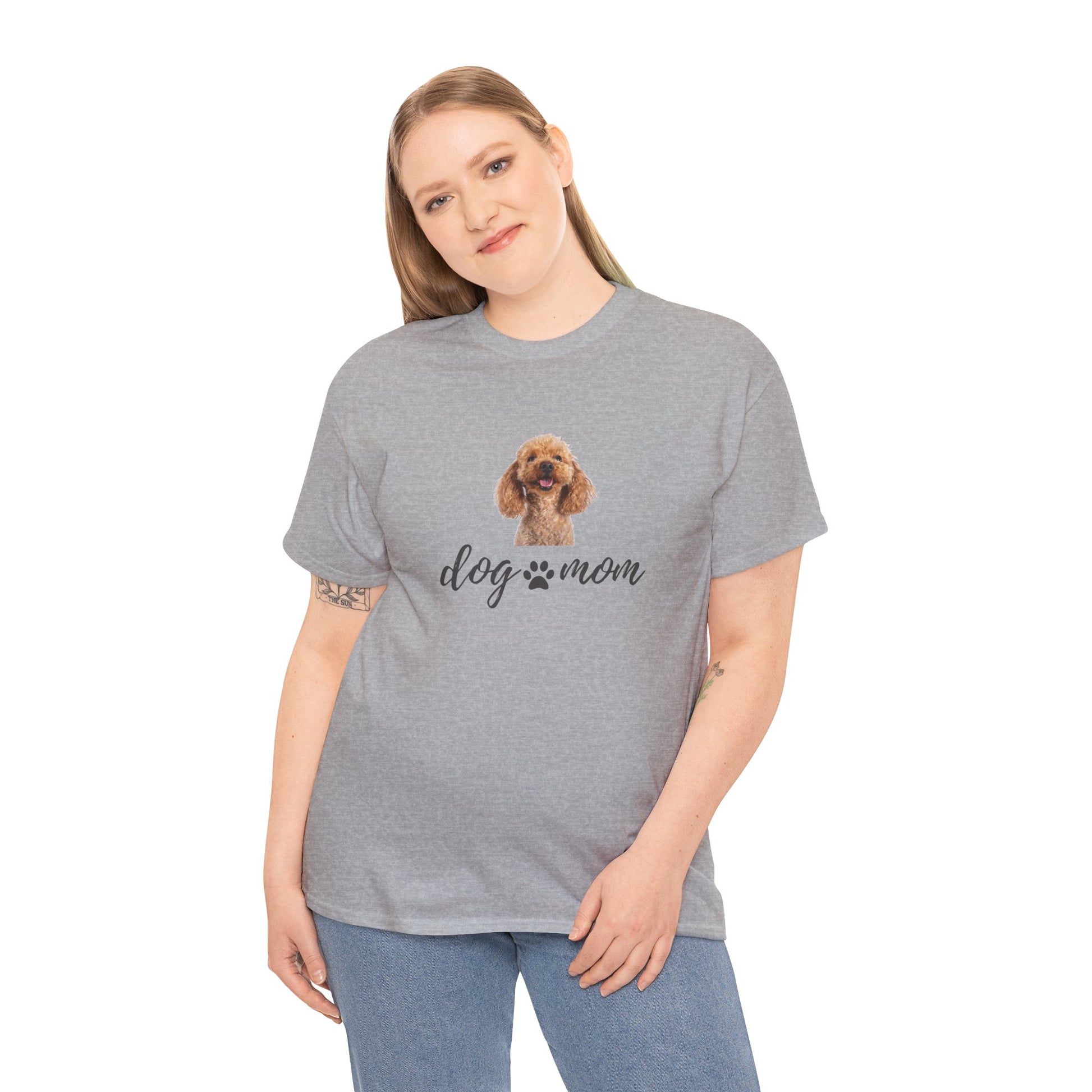 Dog Print Cotton T-Shirt – Cute Casual Tee for Dog Moms | Gift for Dog Lovers, Everyday Comfort, Pet Parent Apparel - Wolf Aura Co