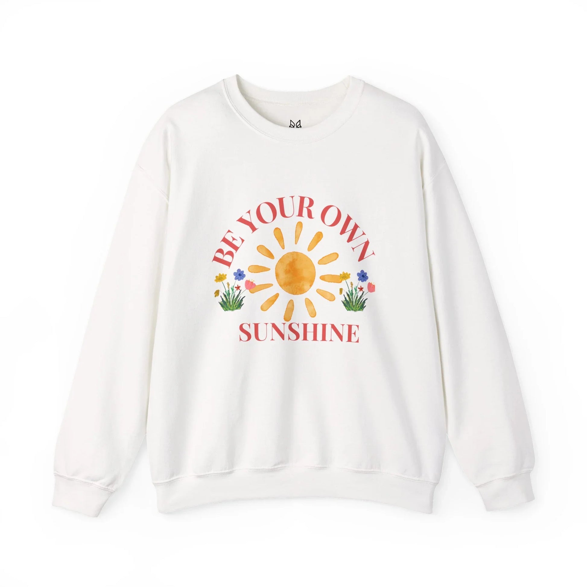 Be Your Own Sunshine Crewneck Sweatshirt – Cozy Graphic Pullover, Positive Vibes Apparel, Gift for Loved Ones - Wolf Aura Co