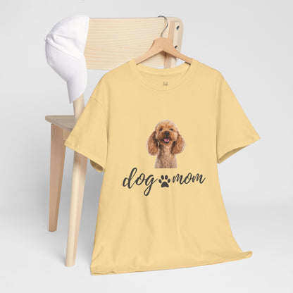 Dog Mom Cotton Tee – Casual &Comfy Gift for Pet Lovers | Wolf Aura