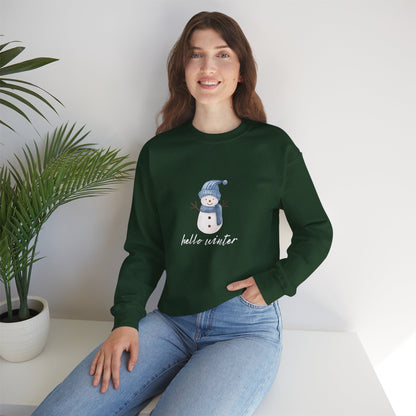 Let It Snow Sweatshirt – Cozy Winter Snowman Crewneck | Soft Cotton-Poly Winter Sweater