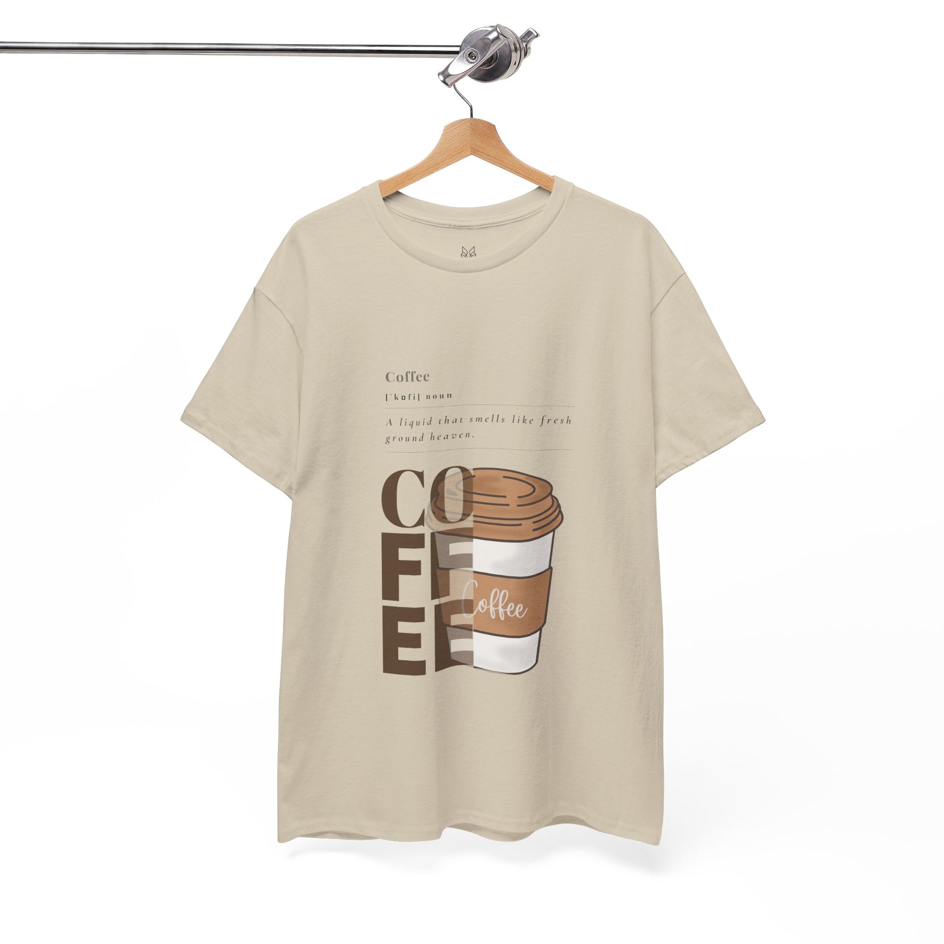 Fresh Brew Vibes Cotton T-Shirt – Casual Coffee Lovers Graphic Tee, Everyday Comfort, Barista Gift - Wolf Aura Co