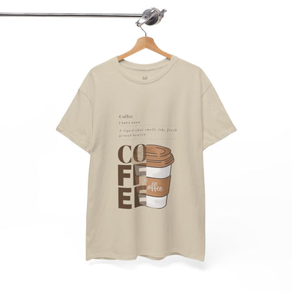 Fresh Brew Vibes Cotton T-Shirt – Casual Coffee Lovers Graphic Tee, Everyday Comfort, Barista Gift - Wolf Aura Co
