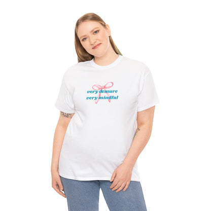 Very Demure, Very Mindful Print Tee – Cozy & Stylish - Wolf Aura Co