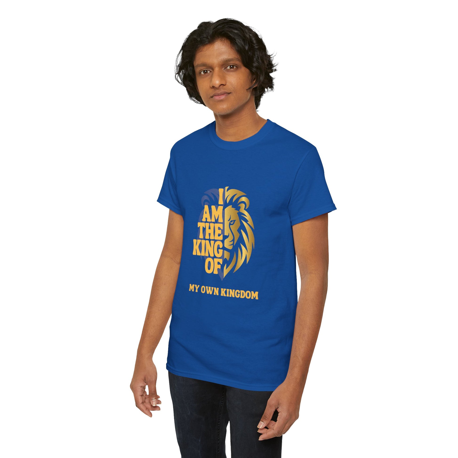 Lion Print Cotton T-Shirt – Fierce Graphic Tee, Casual Everyday Wear, Animal Lover Gift - Wolf Aura Co