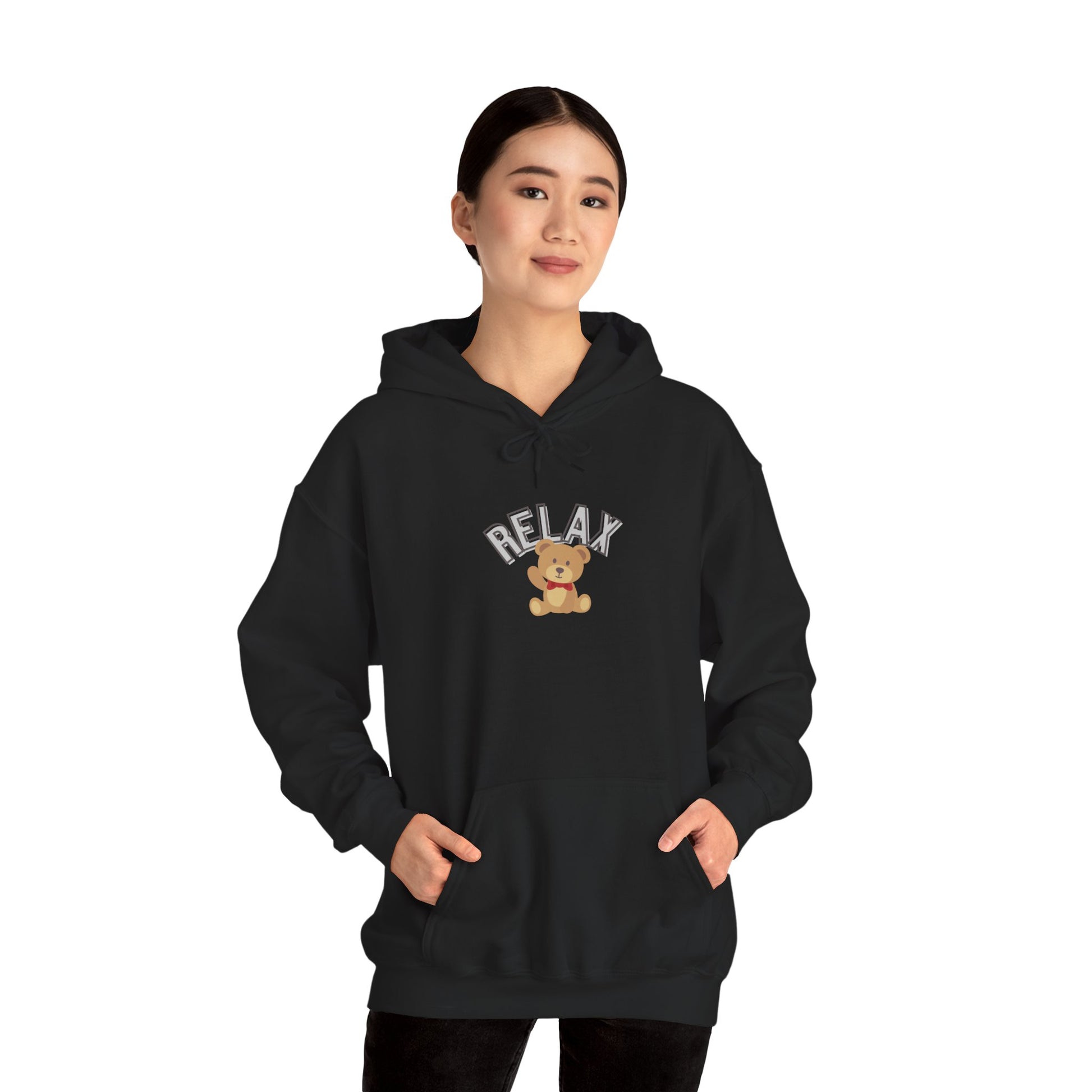 Teddy Bear Graphic Hoodie – Relaxation Sweatshirt for Men & Women - Wolf Aura Co