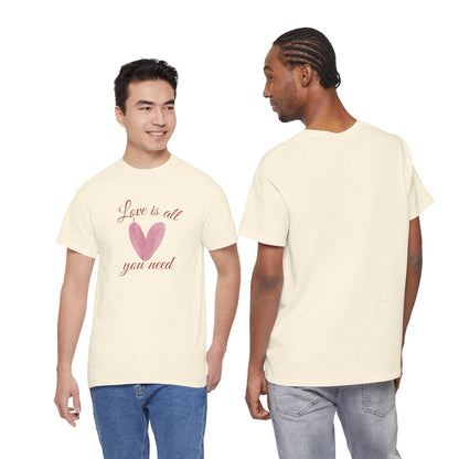 Love Is All You Need Heart Tee — Romantic Valentine’s Day T-Shirt