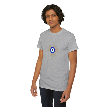 Evil Eye Graphic Tee – Unisex Casual Cotton T-Shirt | Protect Your Energy Shirt, Positive Vibes Apparel, Spiritual Gift - Wolf Aura Co