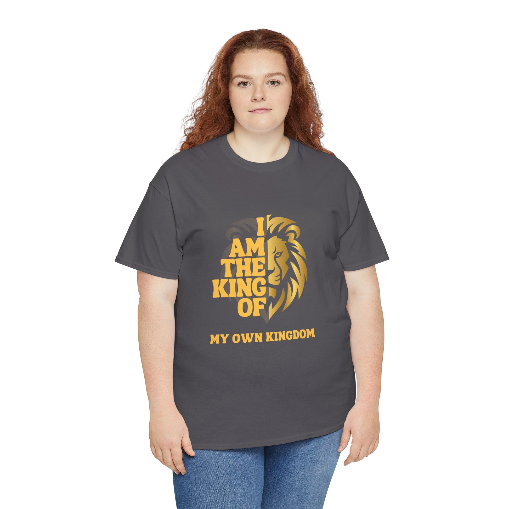 Lion Print Cotton T-Shirt – Fierce Graphic Tee, Casual Everyday Wear, Animal Lover Gift - Wolf Aura Co