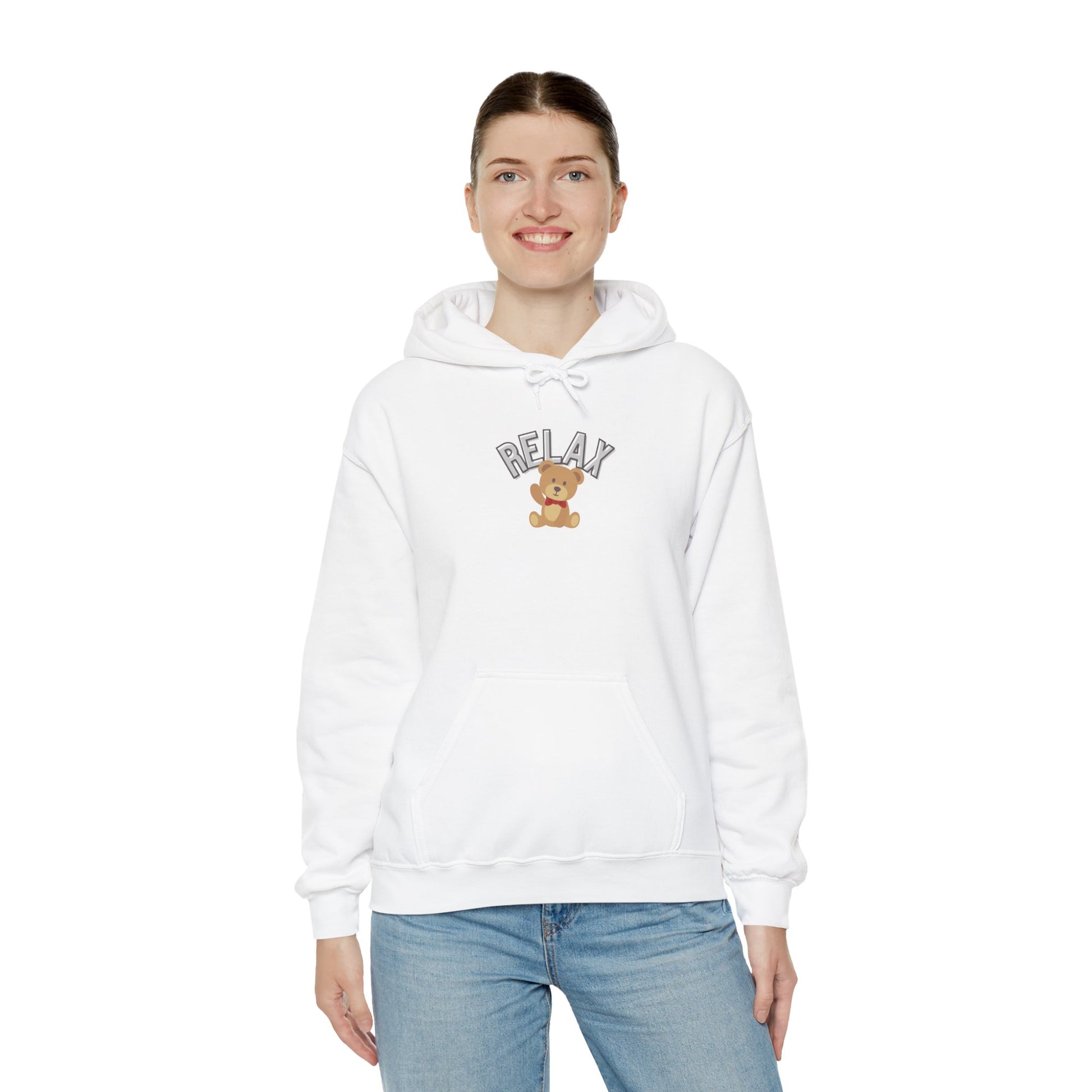 Teddy Bear Graphic Hoodie – Relaxation Sweatshirt for Men & Women - Wolf Aura Co