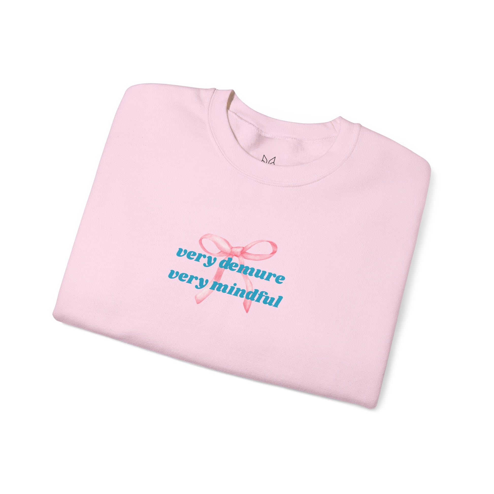 Very Demure, Very Mindful Print Sweatshirt – Cozy & Chic - Wolf Aura Co