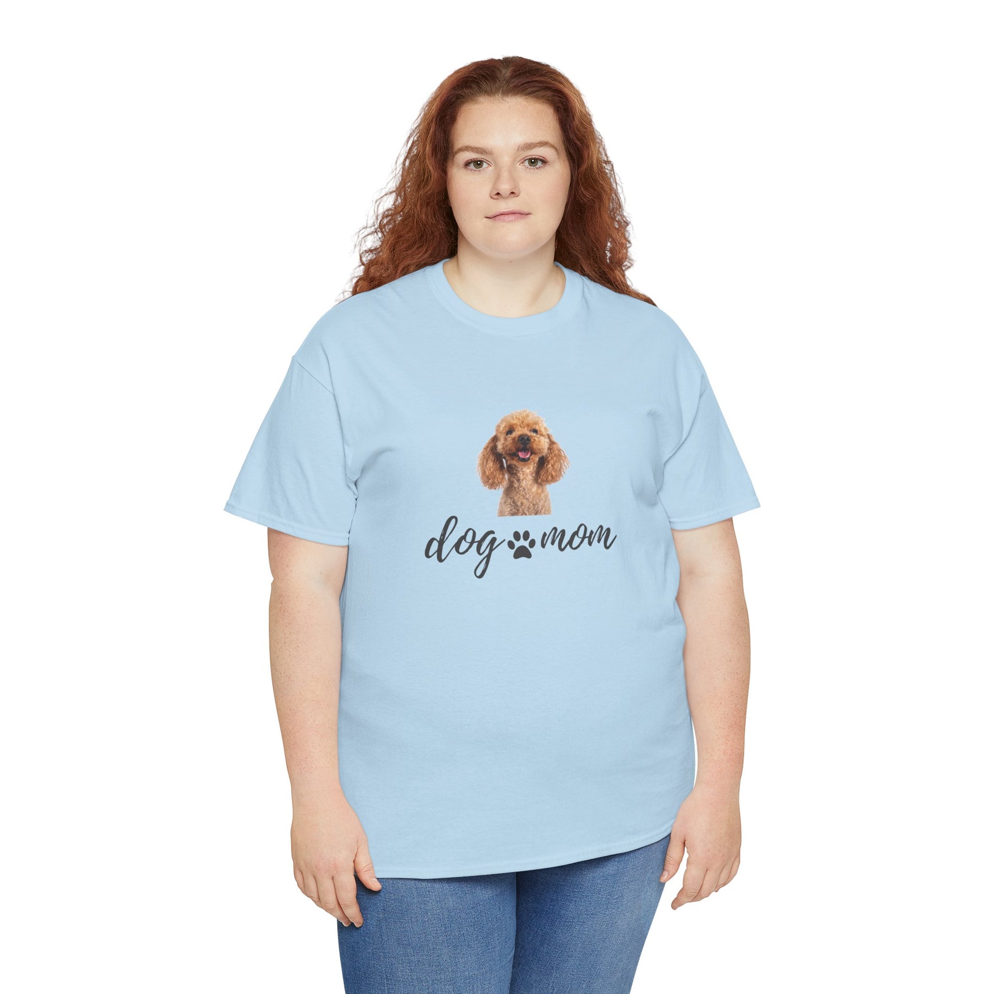 Dog Print Cotton T-Shirt – Cute Casual Tee for Dog Moms | Gift for Dog Lovers, Everyday Comfort, Pet Parent Apparel - Wolf Aura Co