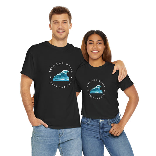 Wave Unisex Tee – Casual Cotton T-Shirt for Everyday Comfort - Wolf Aura Co