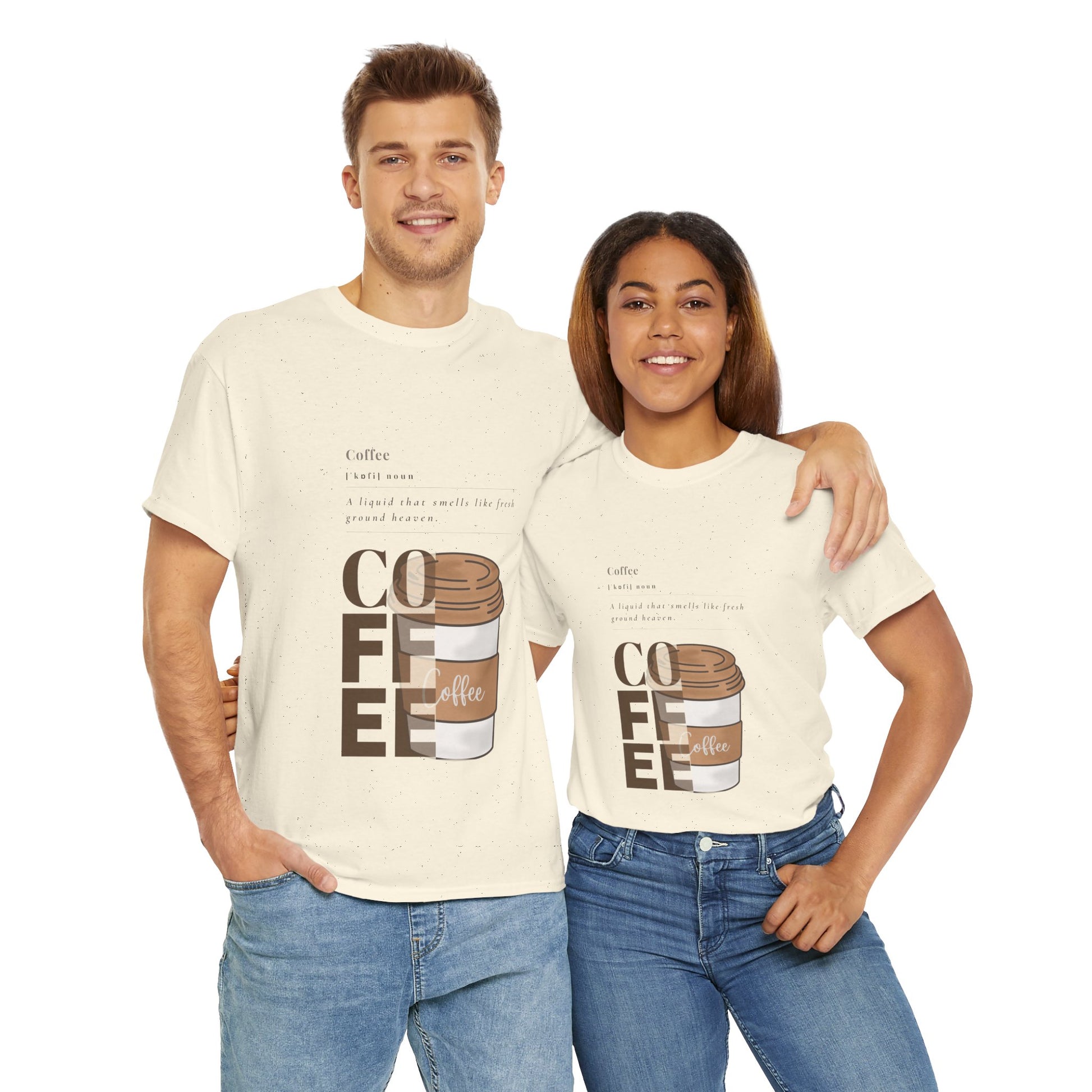 Fresh Brew Vibes Cotton T-Shirt – Casual Coffee Lovers Graphic Tee, Everyday Comfort, Barista Gift - Wolf Aura Co