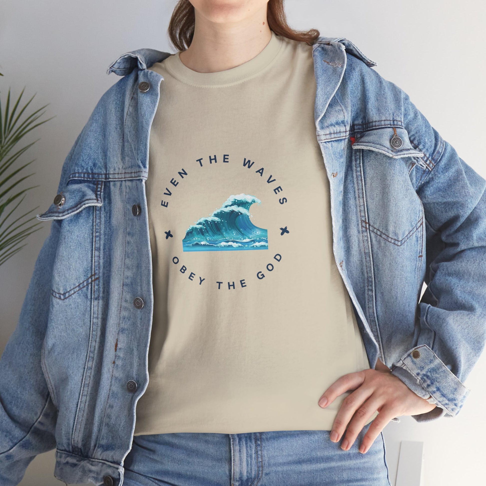 Wave Unisex Tee – Casual Cotton T-Shirt for Everyday Comfort - Wolf Aura Co