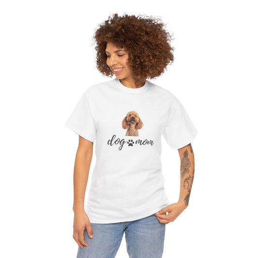 Dog Print Cotton T-Shirt – Cute Casual Tee for Dog Moms | Gift for Dog Lovers, Everyday Comfort, Pet Parent Apparel - Wolf Aura Co