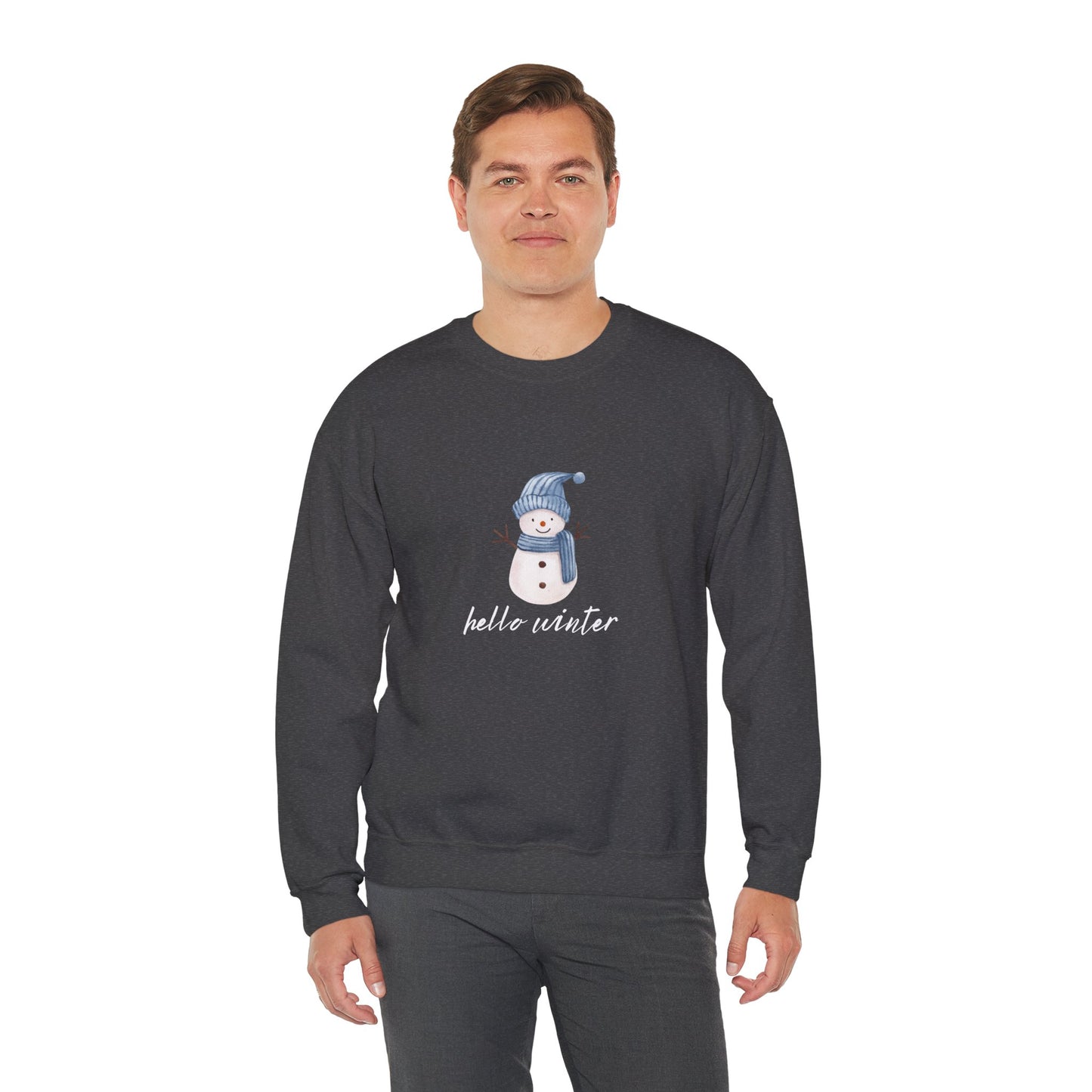 Let It Snow Sweatshirt – Cozy Winter Snowman Crewneck | Soft Cotton-Poly Winter Sweater